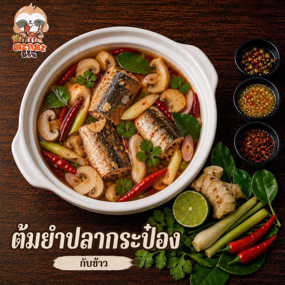 ต้มยำปลากระป๋อง 2 ป๋อง