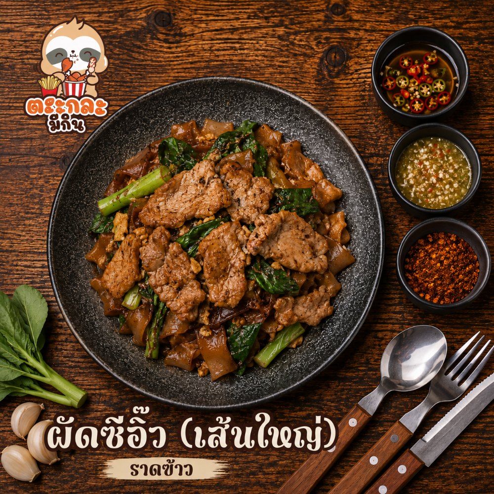 ผัดซีอิ้ว เส้นใหญ่