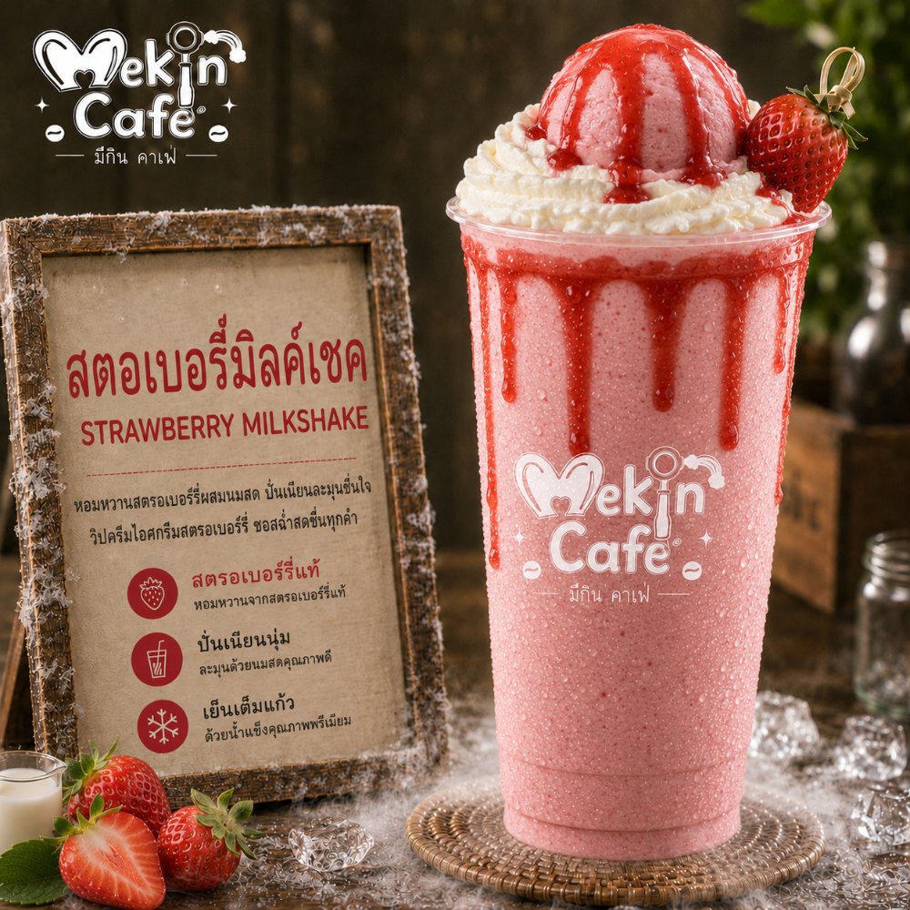 สตอเบอรี่มิลค์เชค