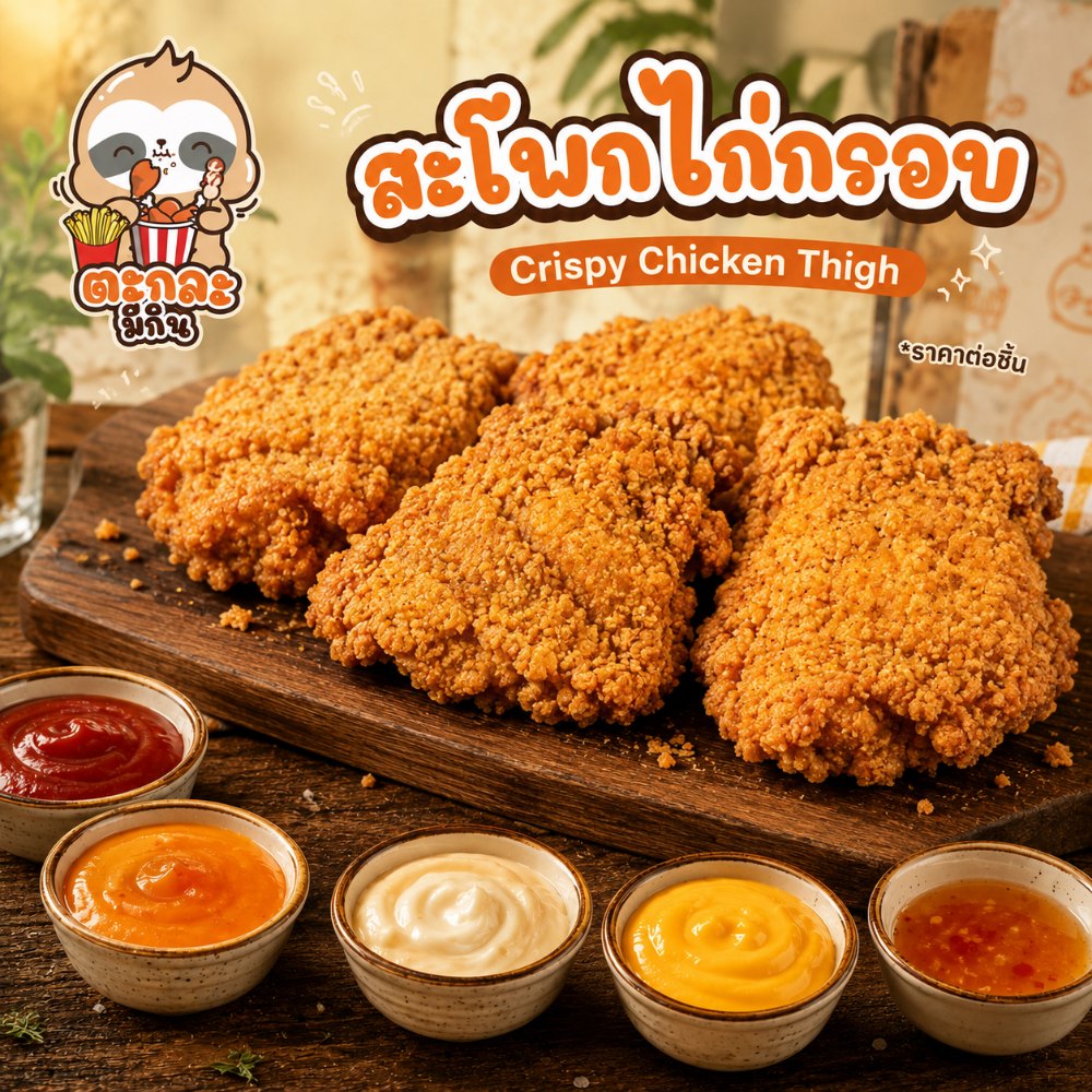 สะโพกไก่กรอบ