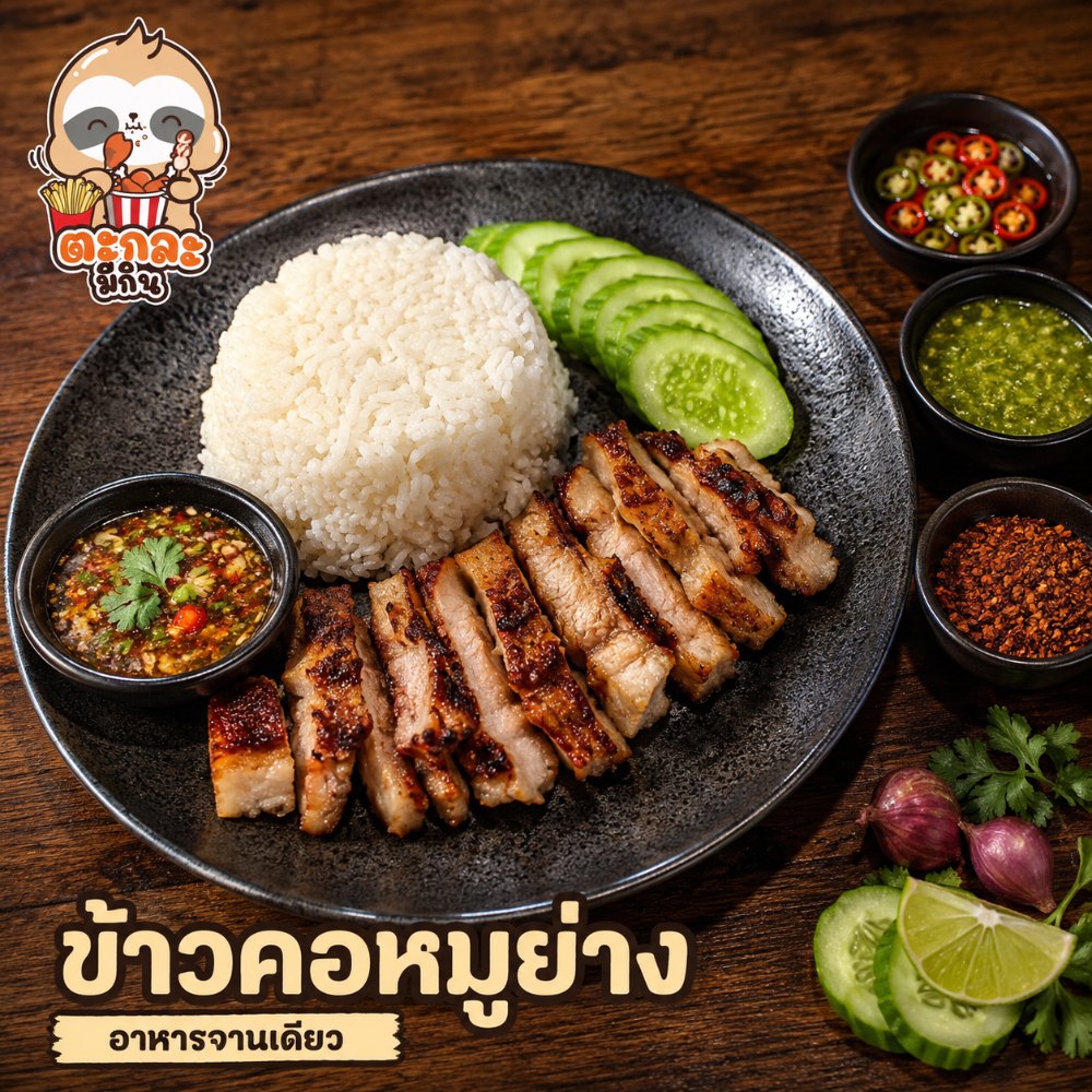 ข้าวคอหมูย่าง