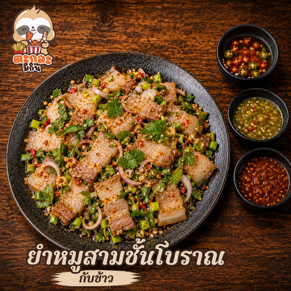 ยำหมูสามชั้นโบราณ