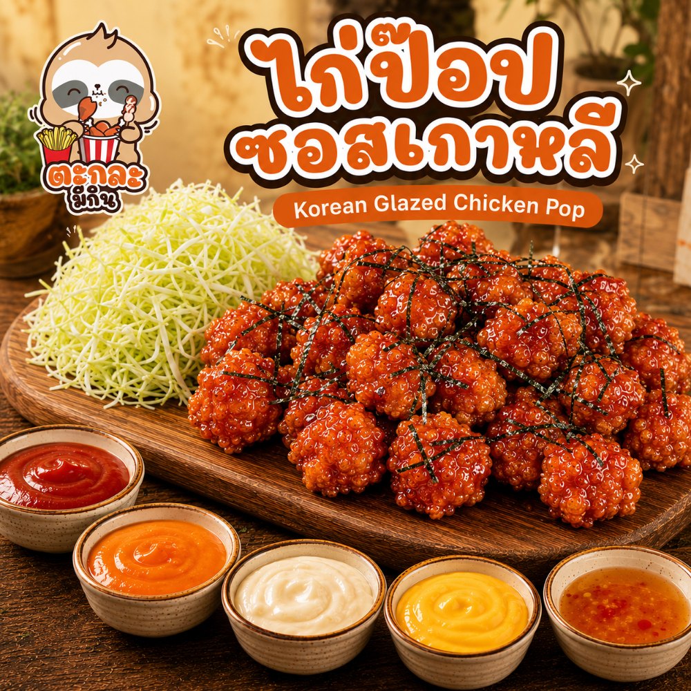 ชุดไก่ป๊อป ซอสเกาหลี