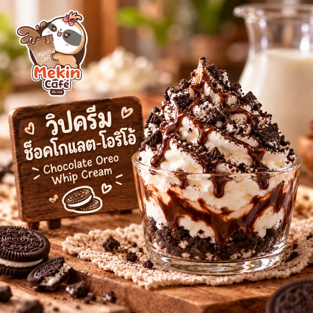 วิปครีมช็อคโกแลต-โอริโอ้