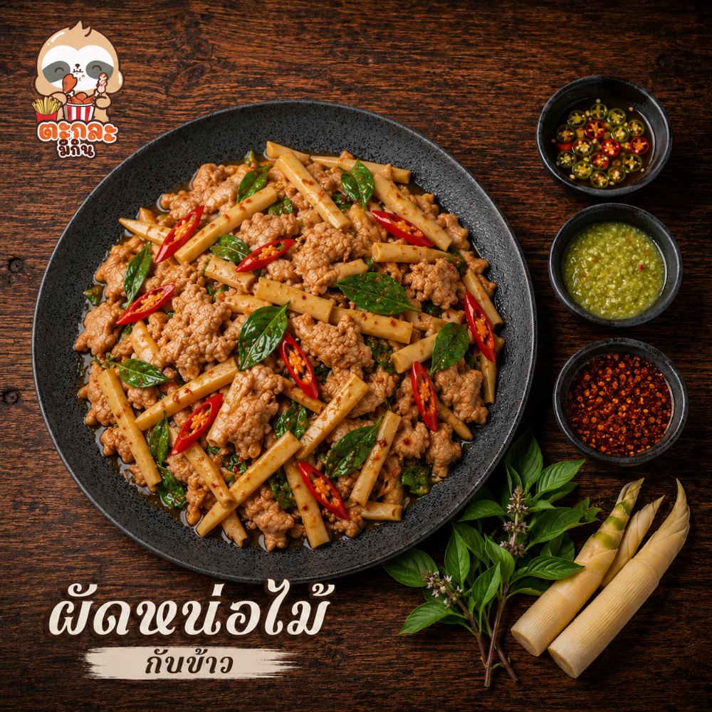 ผัดหน่อไม้ (กับข้าว)