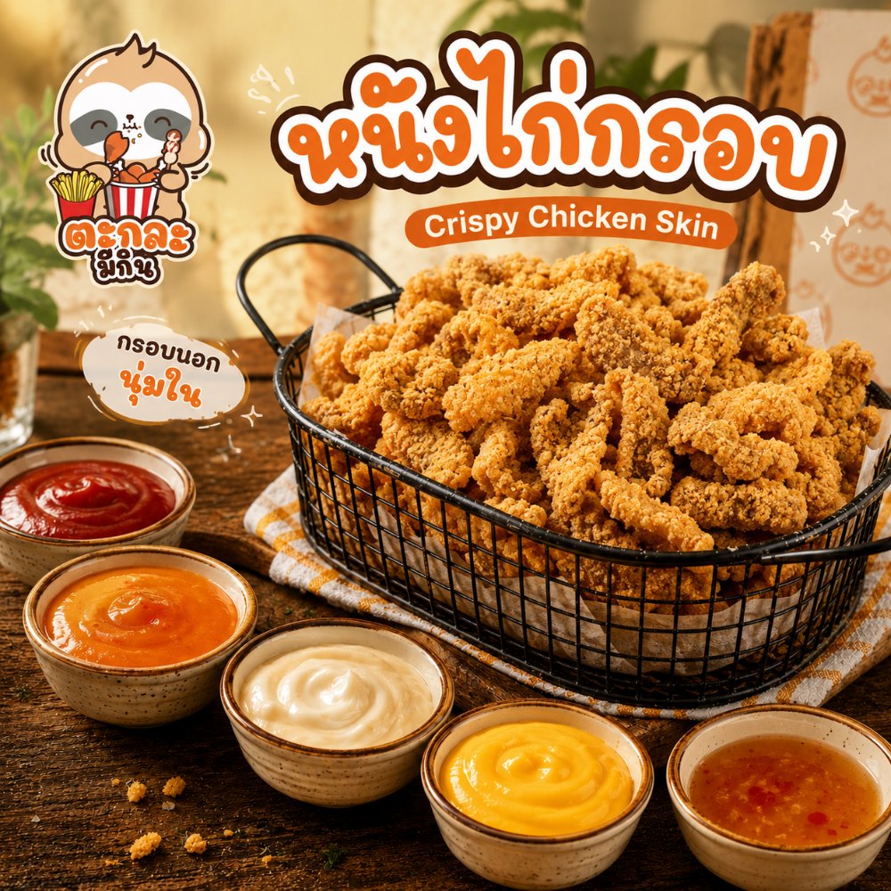 ชุดหนังไก่กรอบ