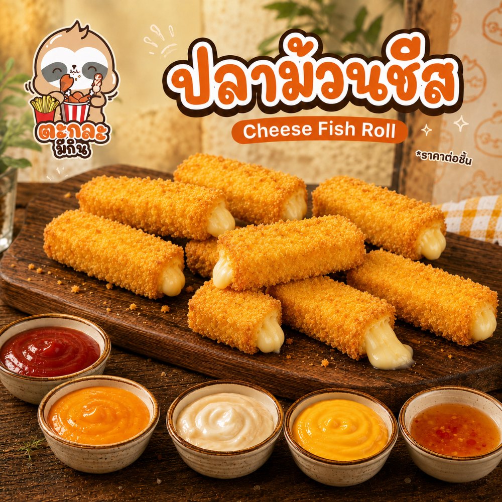 ปลาม้วนชีส