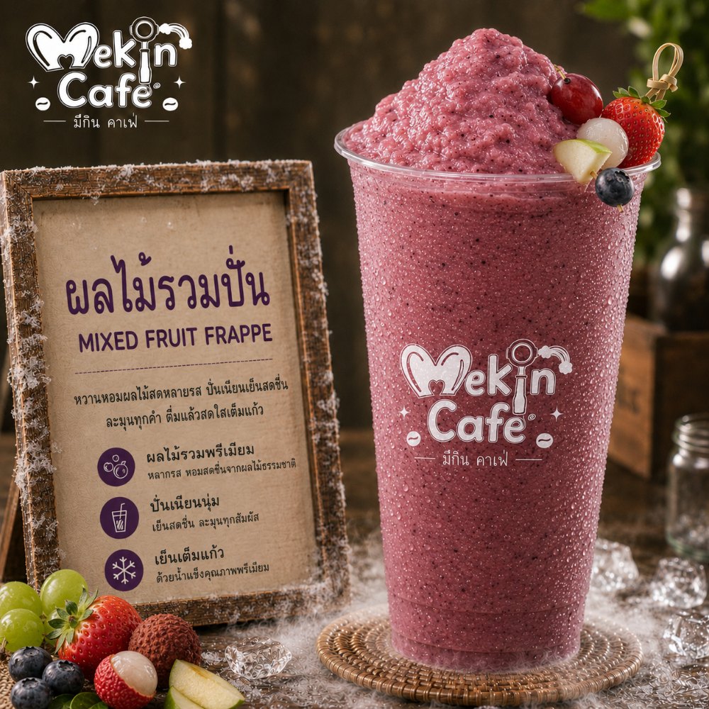 ผลไม้รวมปั่น