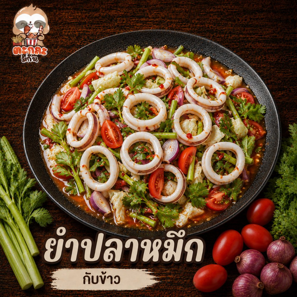 ยำปลาหมึก