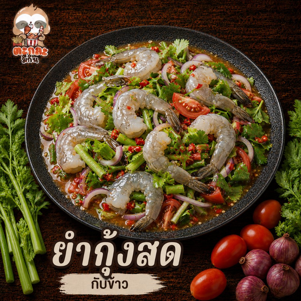 ยำกุ้งสด