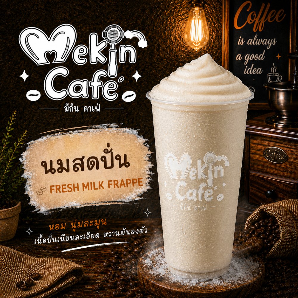 นมสดปั่น