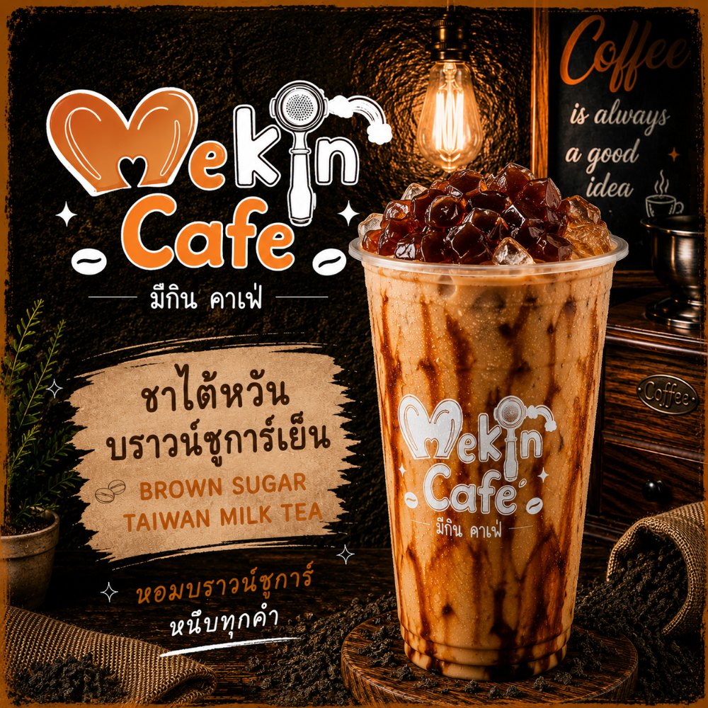 ชาไต้หวันบราวน์ชูการ์เย็น