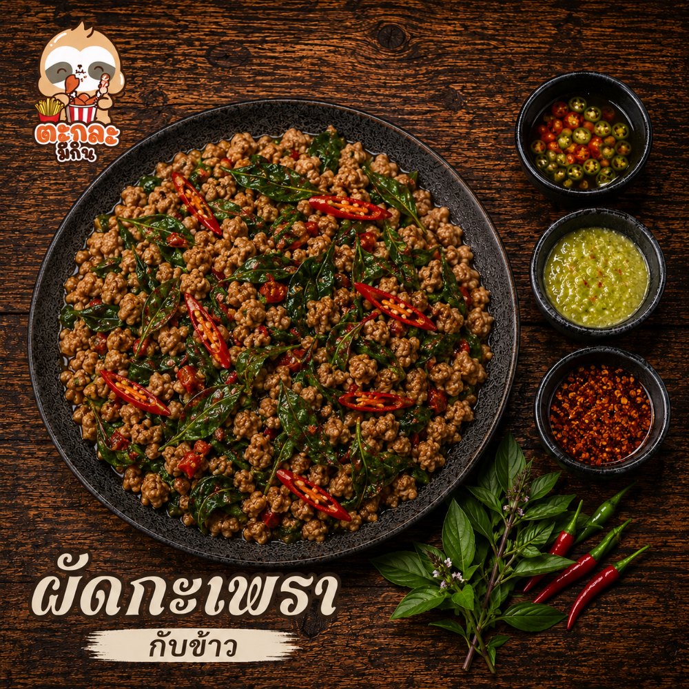 ผัดกะเพรา (กับข้าว)