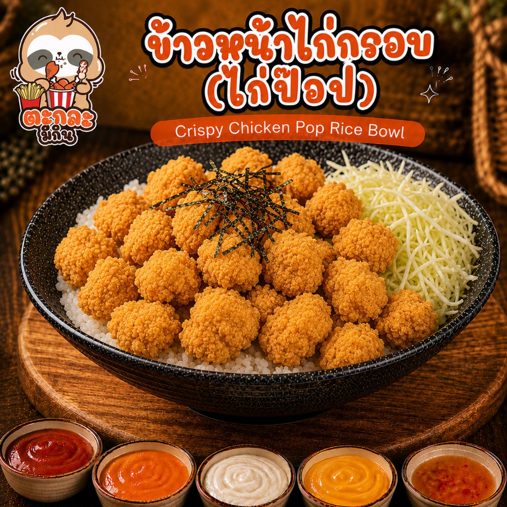 ข้าวไก่กรอบ (ไก่ป๊อป)