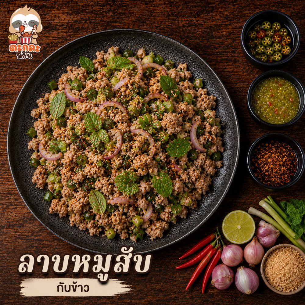 ลาบหมูสับ