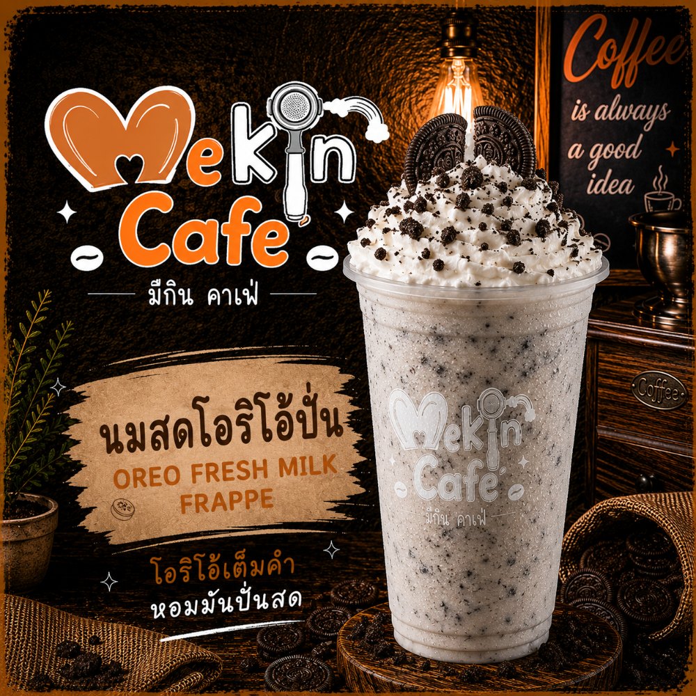 นมสดโอริโอ้ปั่น