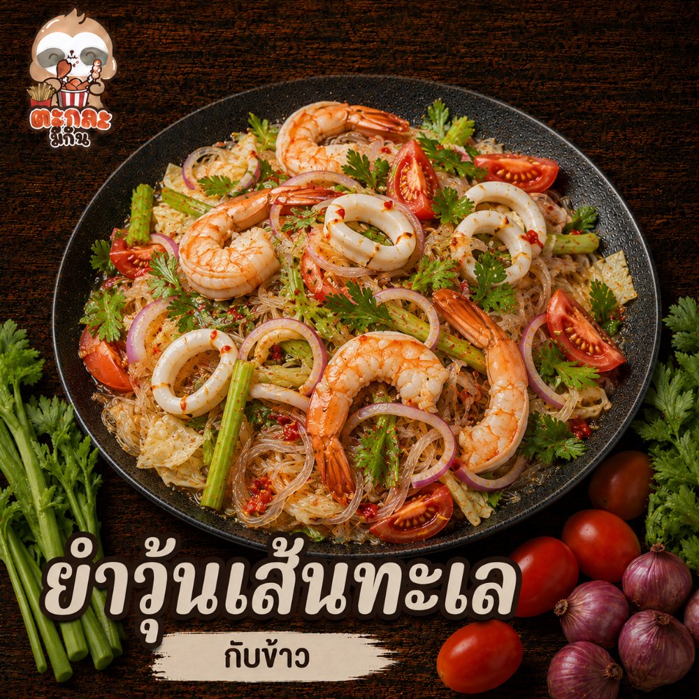 ยำวุ้นเส้นทะเล