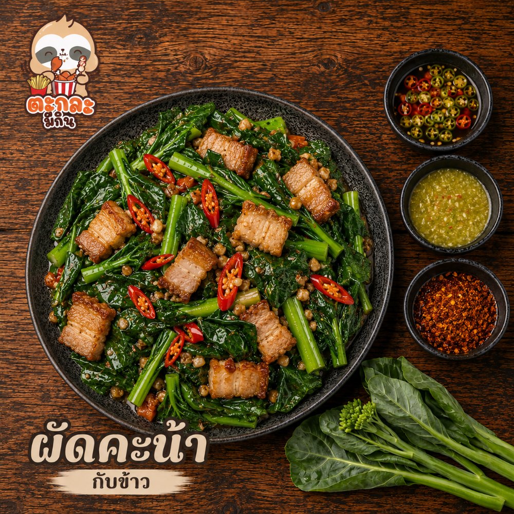 ผัดคะน้า (กับข้าว)