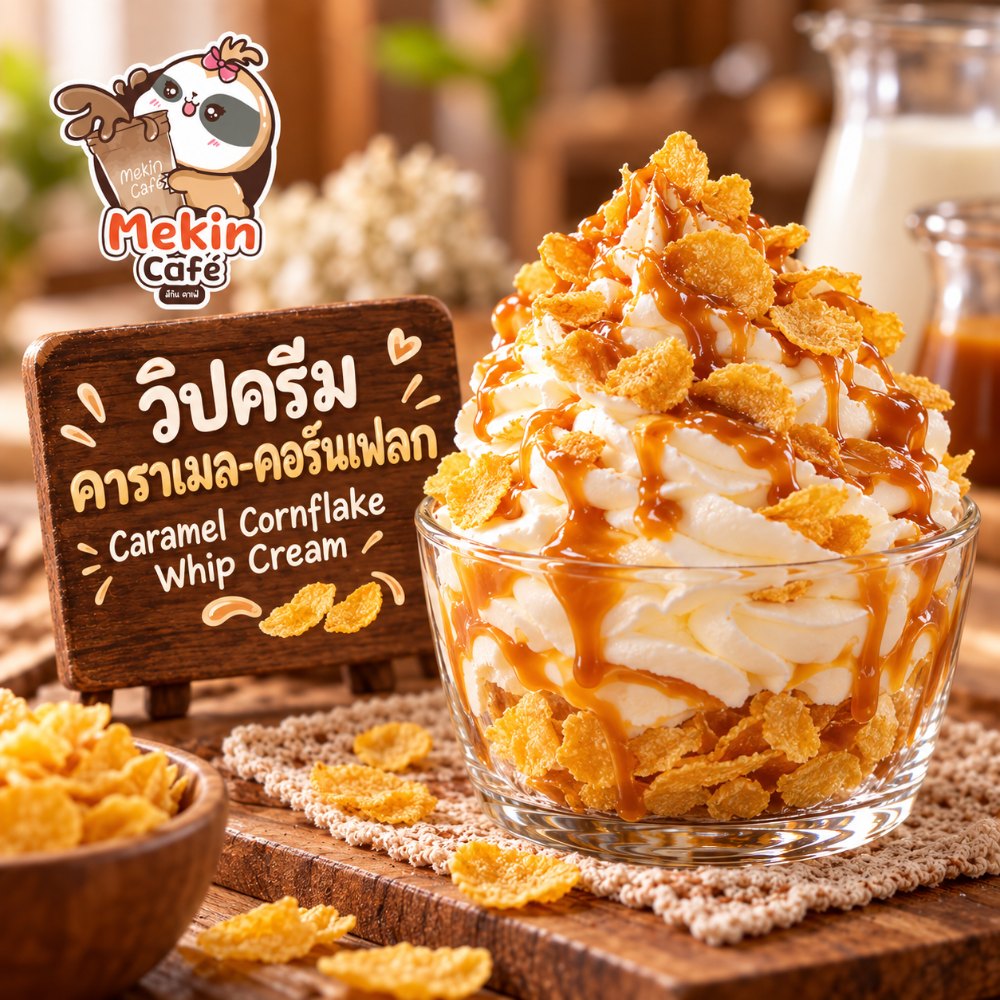 วิปครีมคาราเมล-คอร์นเฟลก